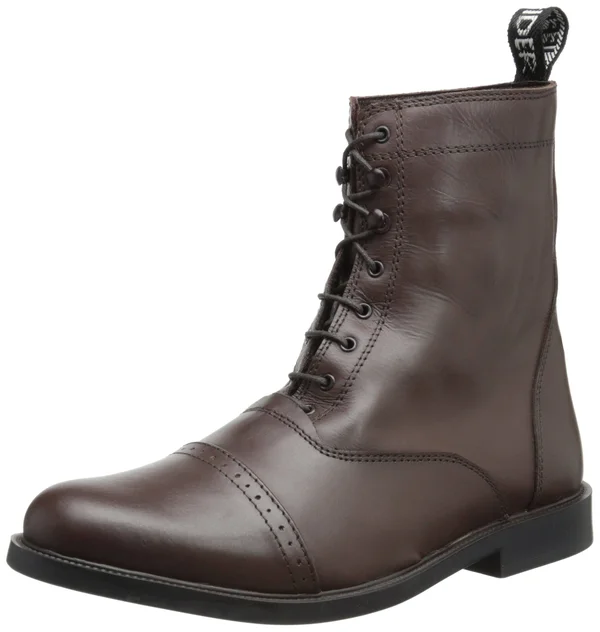 TuffRider Men's Baroque Lace Up Laced Paddock Boots - 13, Mocha