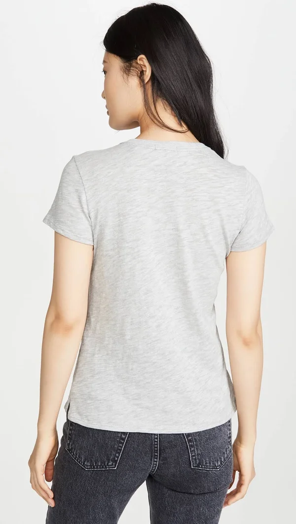 ATM Anthony Thomas Melillo Schoolboy Crew Tee Heather Grey S