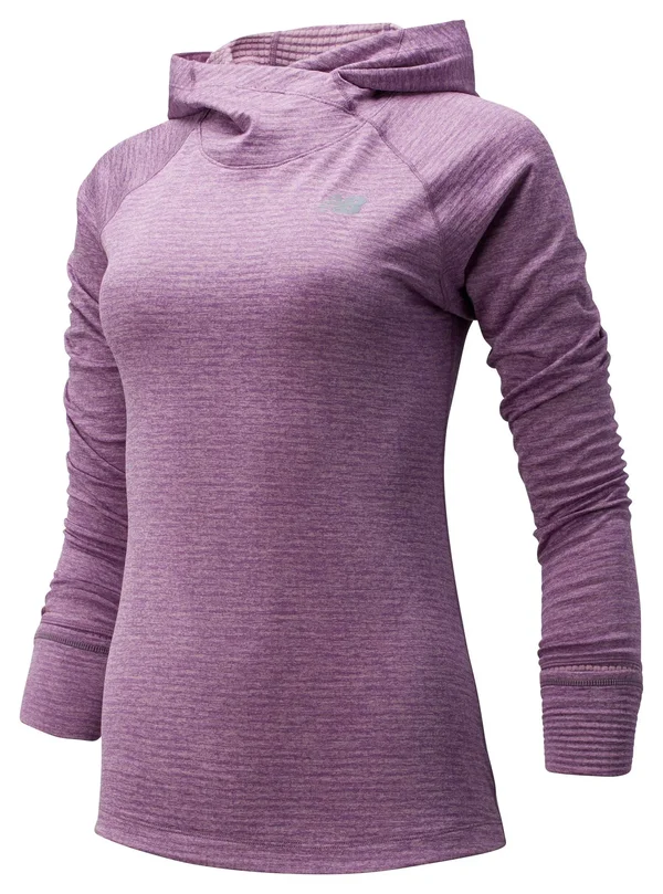 New Balance Women's NB Heatgrid Hoodie Purple - Size: Small