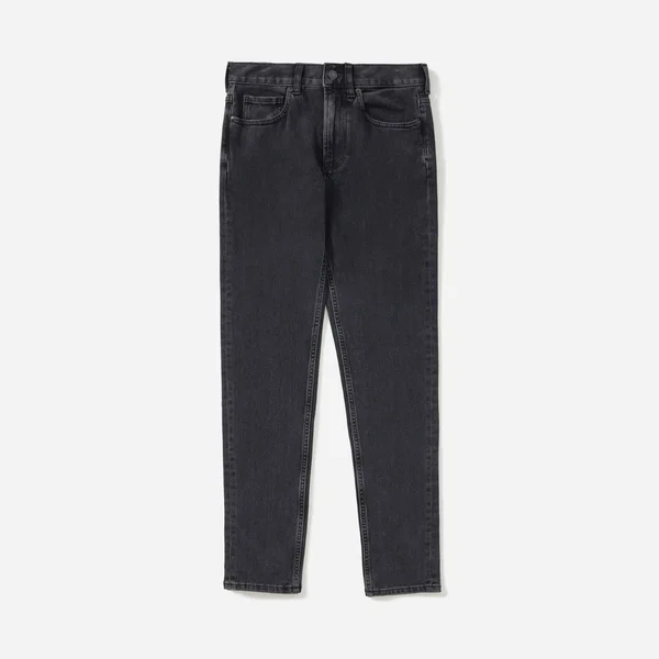 Men's Slim 4-Way Stretch Organic Jean, Uniform by Everlane in Washed Black, Size 40x32