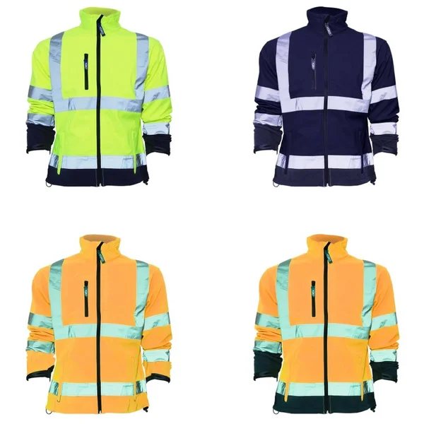 Yoko Mens Hi-Vis Sofshell Jacket - 3XL, Hi Vis Orange