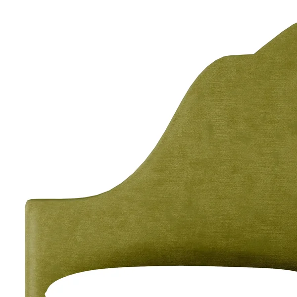 California King Zinnia Arched Headboard Green Velvet - Opalhouse