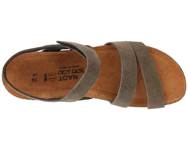 Naot Women's Kayla Sandal, Size: 42, Oily Olive Suede