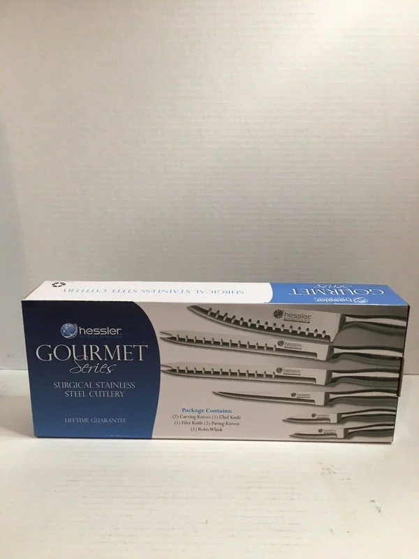 Hessler Worldwide Gourmet Series Surgical Stainless Steel Cutlery 7 PC Knife Set