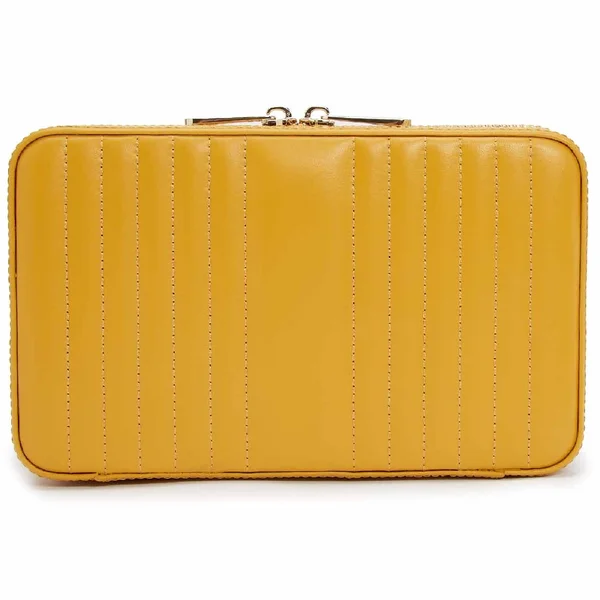 Wolf Maria Medium Jewelry Zip Case Mustard 766393