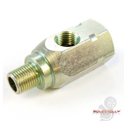 Squirrelly Oil Pressure Sending Unit Adapter 1/8' BSPT Port Male Female T