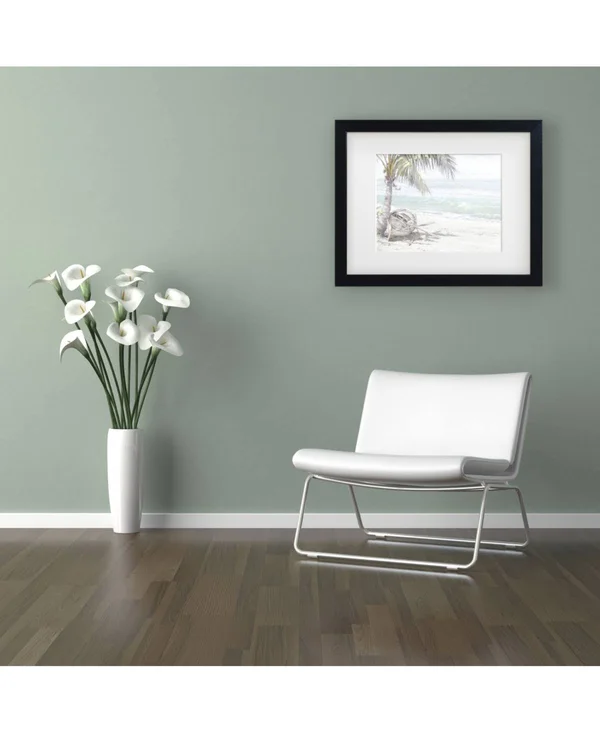 &Boat on Beach& Print Trademark Fine Art Format: Black Framed - Size: 16x22 H x 20x22 W x 0.5x22 D