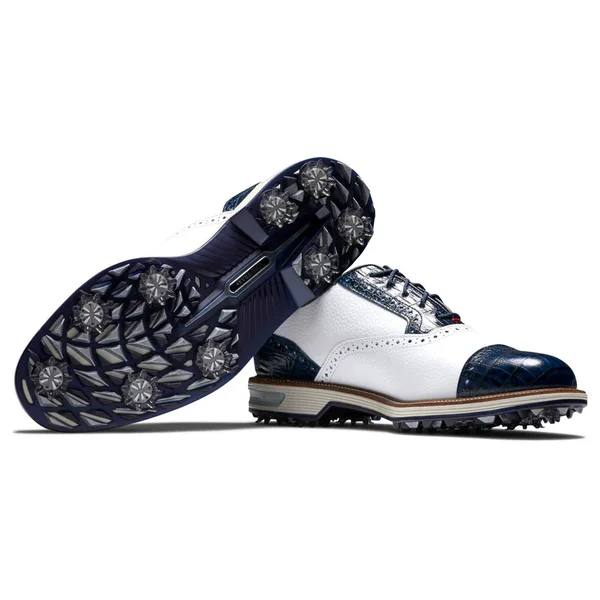 FootJoy Men's Premiere Series-Tarlow Golf Shoe, White/Navy, 11.5 Wide