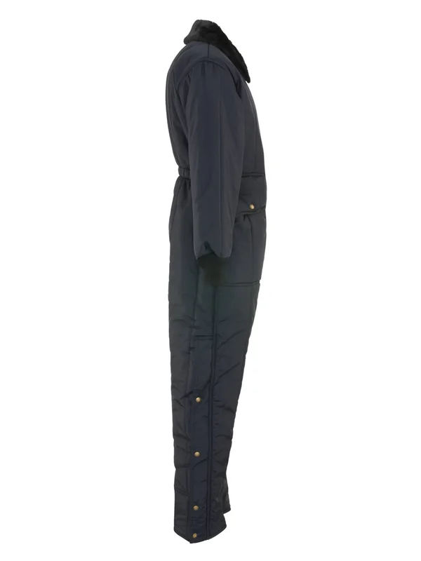 Refrigiwear Iron-Tuff Coveralls - Navy, 3XL, Short, Nylon/Fleece