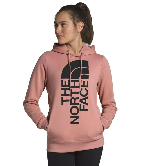 The North Face Trivert Pullover Hoodie - Women's L Pink Clay/TNF Black