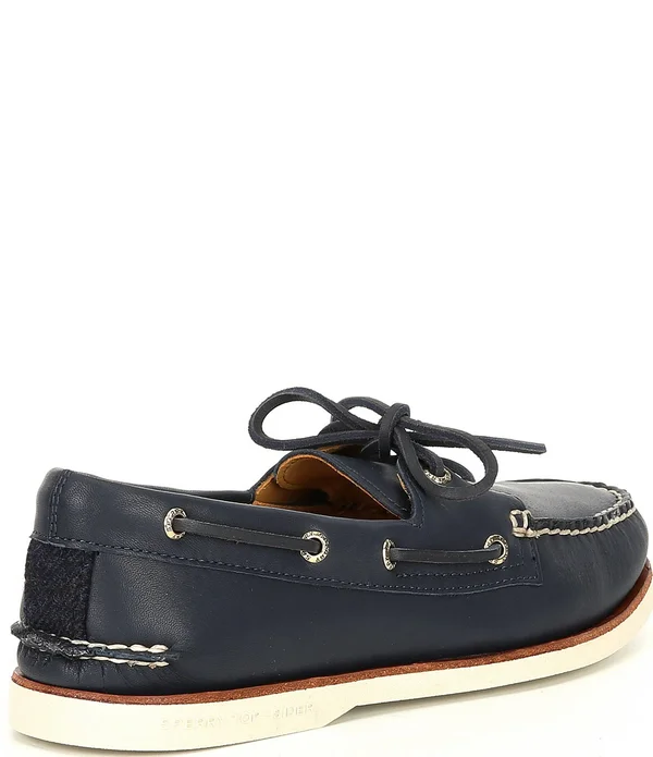 Sperry Men's Gold Authentic Original 2-Eye Glove Leather Boat Shoes - 7m