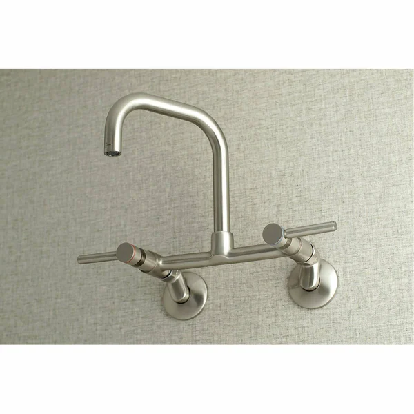 Kingston Brass KS813ORB Concord 8x22 Adjustable Center Wall Mount Kitchen Faucet, Oil Rubbed Bronze