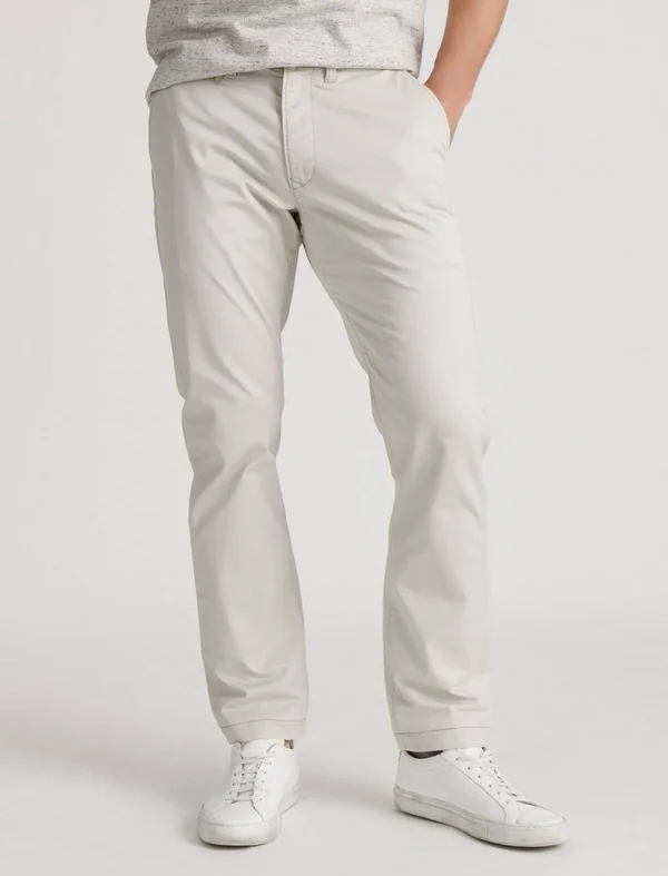 410 Coolmax Stretch Chino Pant - Lucky Brand Men's Chino Pants in Moonstruck Cream, Size 38 x 30