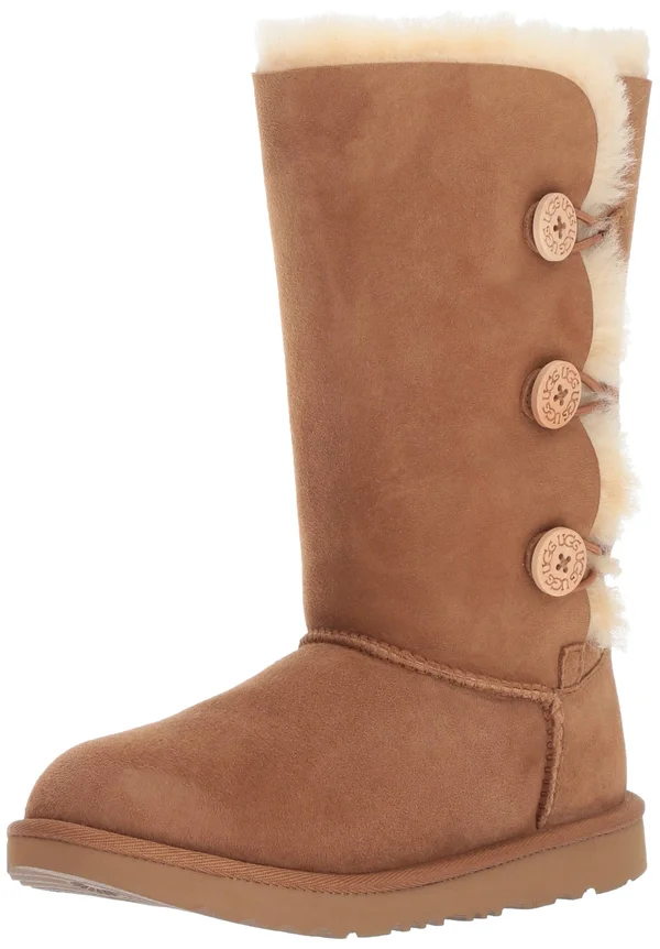 Ugg Kids Bailey Button Triplet II Boot Chestnut