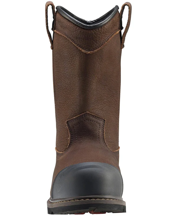 Avenger Men's Waterproof Wellington Work Boot Composite Toe Size 17-W Brown