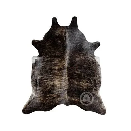 Brindle Dark Cowhide Rug Size 6ft x 8ft 180 cm x 240 cm, Size: 6 x 8