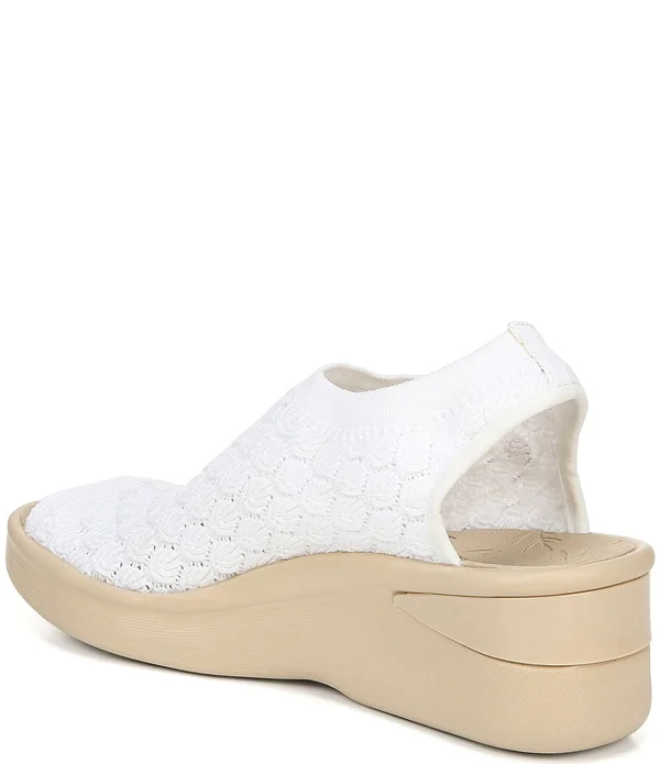 Bzees Women's Secret Wedge Sandal, Sand Crochet, 9.5