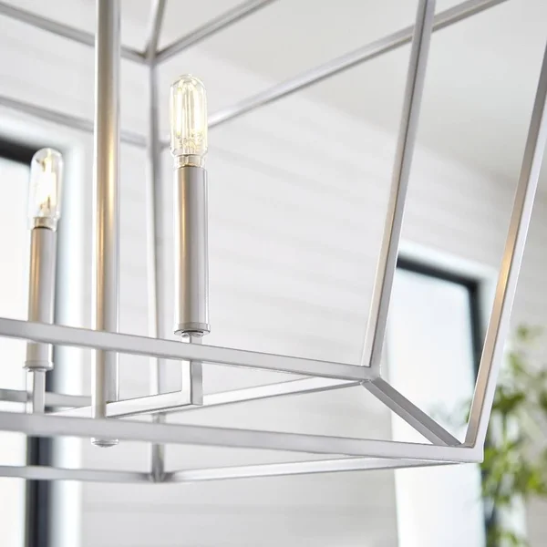 Quorum Monument 6 Light Linear - Classic Nickel - 8507-6-64, 2 x 20"