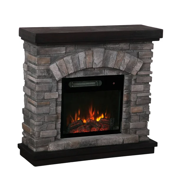 Festivo 36 in. Freestanding Electric Fireplace in Gray