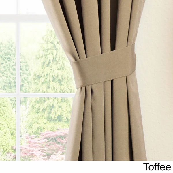 Blazing Needles 84 inch Twill Curtain Panels in Sage (Set of 2)