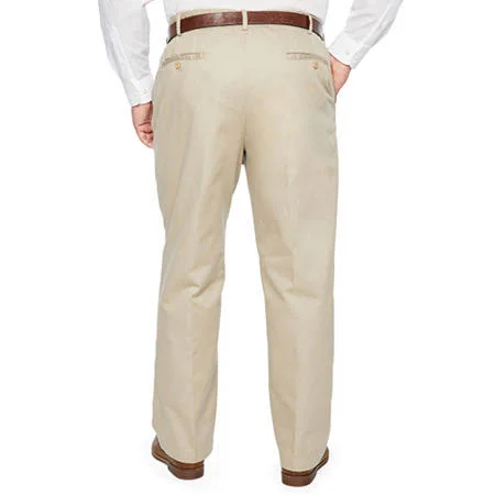 Big & Tall Izod Pleated Chino Pants - Khaki - 50x32