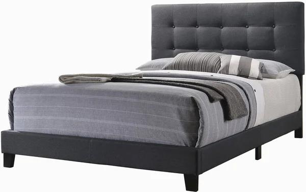 Coaster Mapes Charcoal Full Upholstered Bed-305746F