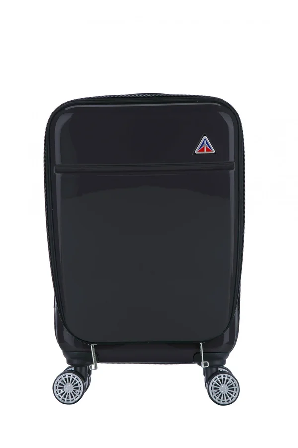 InUSA Avila 3-Piece Hardside Spinner Luggage Set in Black