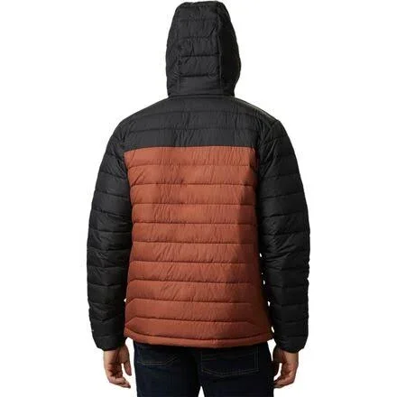 Columbia Men's Powder Lite Hooded Jacket - Large - Dark Amber - Black