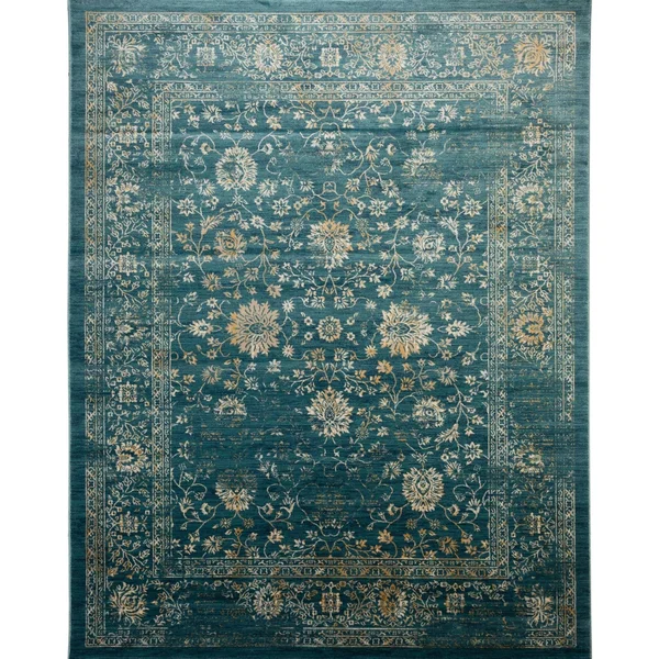 Safavieh EVK510K Evoke Light Blue, Beige Area Rug - 3& x 5&