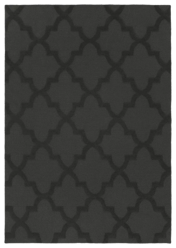 Garland Rug Quatro 5 ft. x 7 ft. Area Rug Cinder Gray