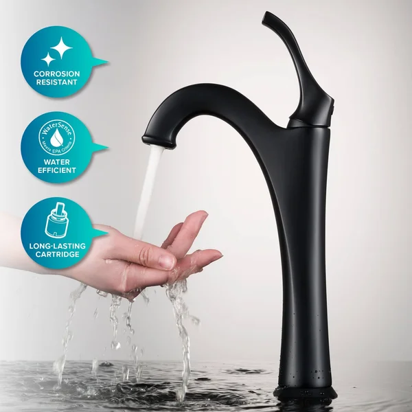 Kraus C-KCV-121-1200ORB Elavo Sink Faucet Bathroom Set - Oil Rubbed Bronze - Arlo