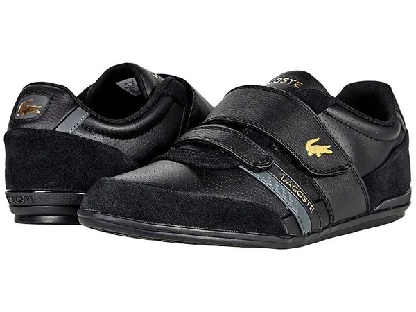 Lacoste Misano Strap Suede Men's Shoes Black-Dark Grey 7-40cma0061-237