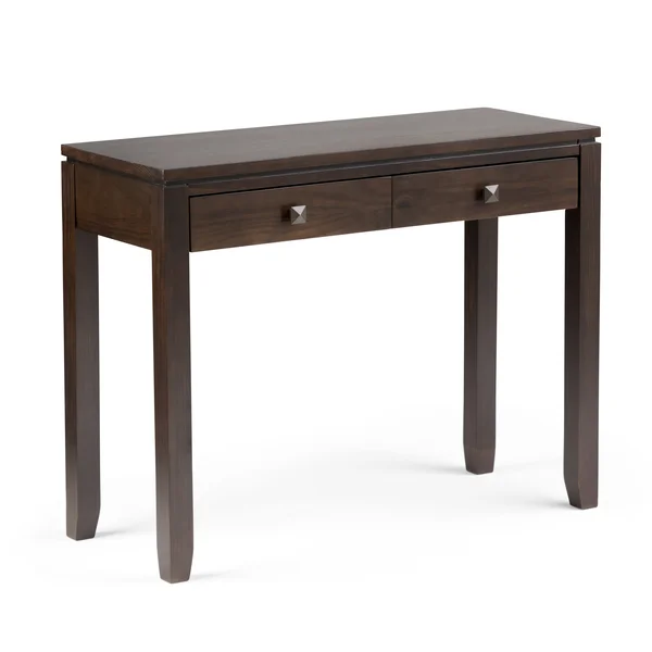 Simpli Home Cosmopolitan Console Sofa Table, Coffee Brown