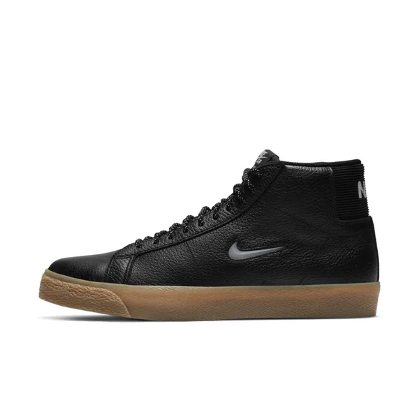 Nike SB Zoom Blazer Mid Premium 7.5, Black/Gum Black