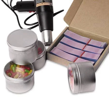1000ea - 2 inch x 5 3/8 inch Perforated PVC Shrink Band by Paper Mart