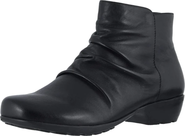 Walking Cradles Women's Esme Ankle Bootie - Size: 4.5, Black Leather