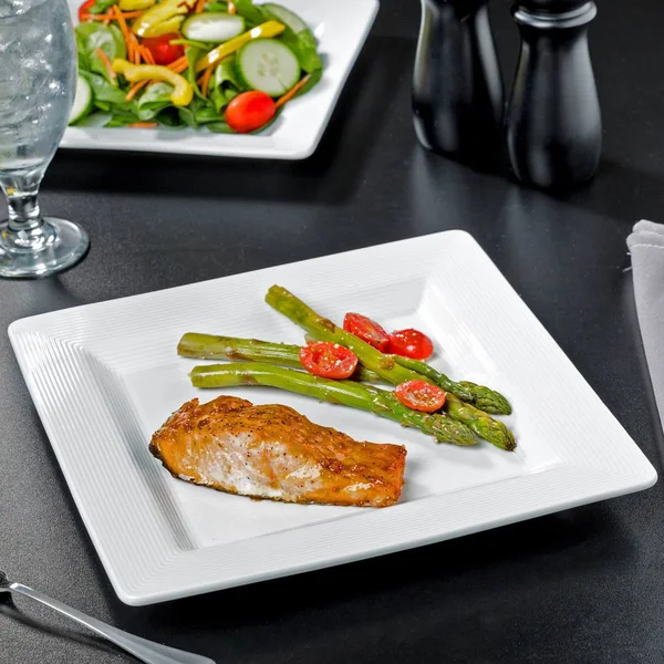 World Tableware SL-10S Slate 10-5/8x22 Carved Rim Square Plate