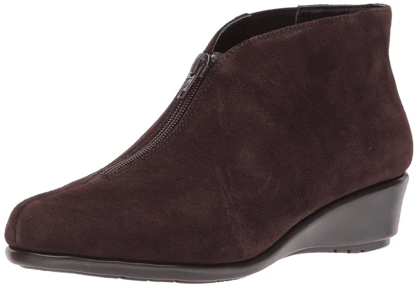 Aerosoles Women's Allowance Ankle Boot, Dark Brown Suede