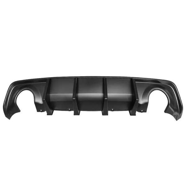Ikon Motorsports Compatible with 20-21 Dodge Charger Widebody Ikon Style PP Rear Bumper Diffuser - Black