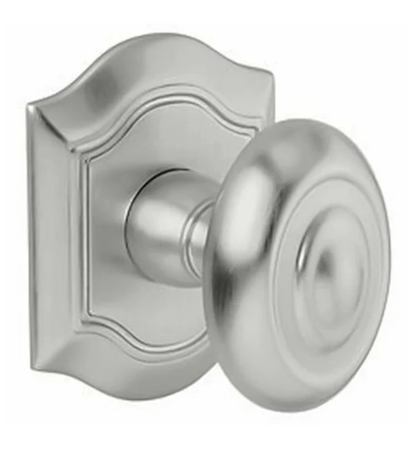 Baldwin 5077003IMR Single Solid Brass Estate Knob Less Rose Lifetime