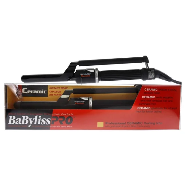 Babyliss Pro Professional Ceramic Curling Iron - Model #BABC75MC - Black by BaBylissPRO for Unisex