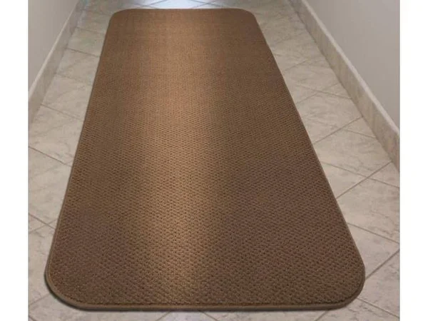 House, Home and More Skid-Resistant Carpet Runner - Toffee Brown - 22 ft. x 27 in. - Many Other Sizes to Choose from