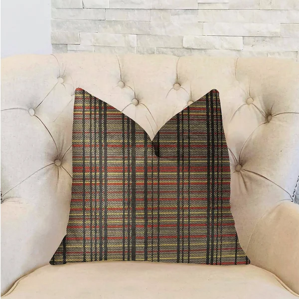 Plutus Grizzly Cay Gray Luxury Throw Pillow 16x22L x16x22W