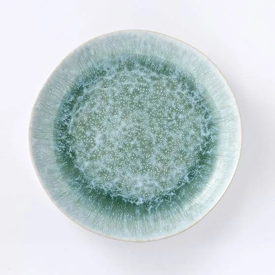 Reactive Glaze Dinner PLATE - Set of 4, Dusty Mint - Dinnerware Looks - Tabletop