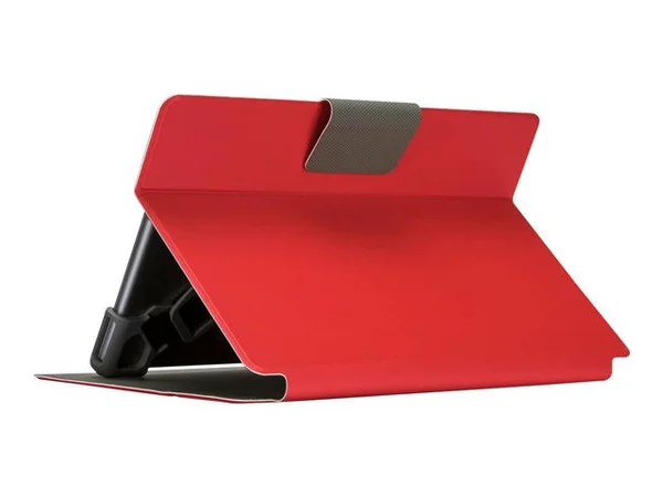 Targus Safe Fit Universal 360° Rotating - Flip cover for tablet - polyurethane - red - 9x22 - 10.5x22