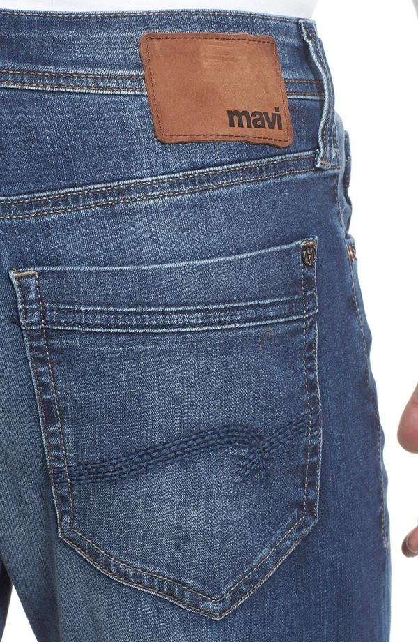 Mavi Men's Matt Relaxed Straight-leg Jeans - Blue - Size 33x30