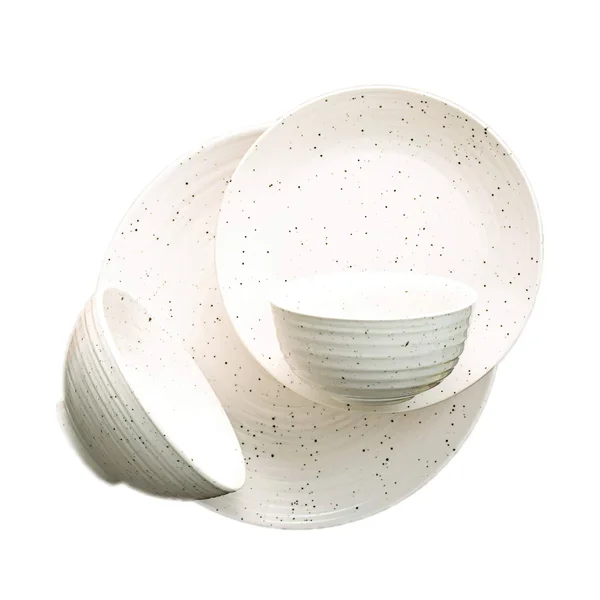 Sango Dinnerware Set, 16 Piece, Siterra White