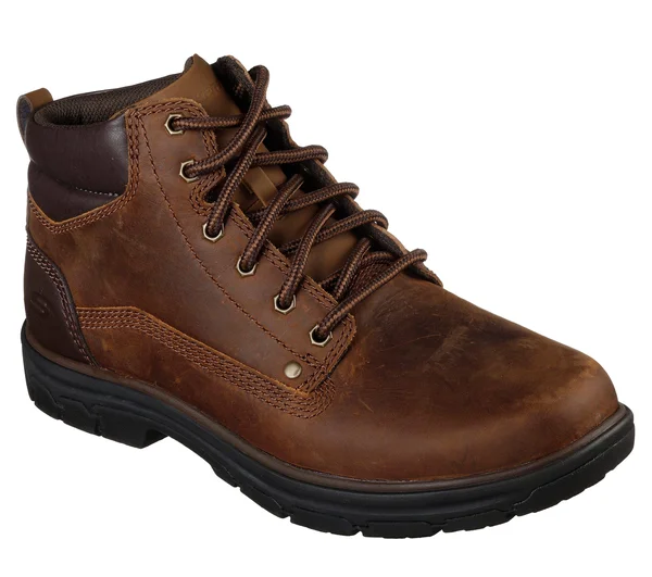 Skechers Men's Relaxed Fit Segment Garnet Boot - Dark Brown