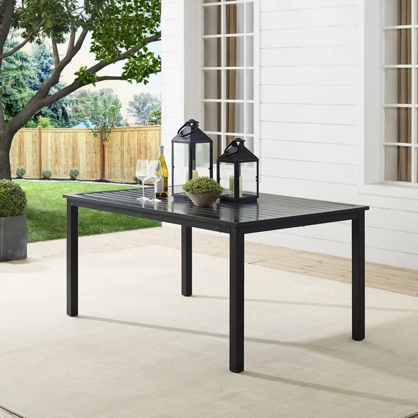 Crosley Kaplan Outdoor Dining Table Oil Rubbed Bronze
