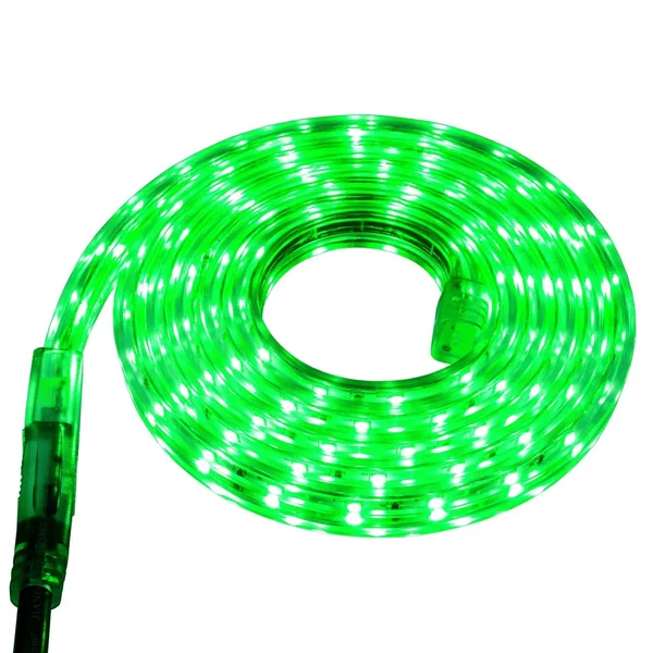 Green LED Strip Light - 120 Volt - High Output (SMD 3528) - Custom Cut
